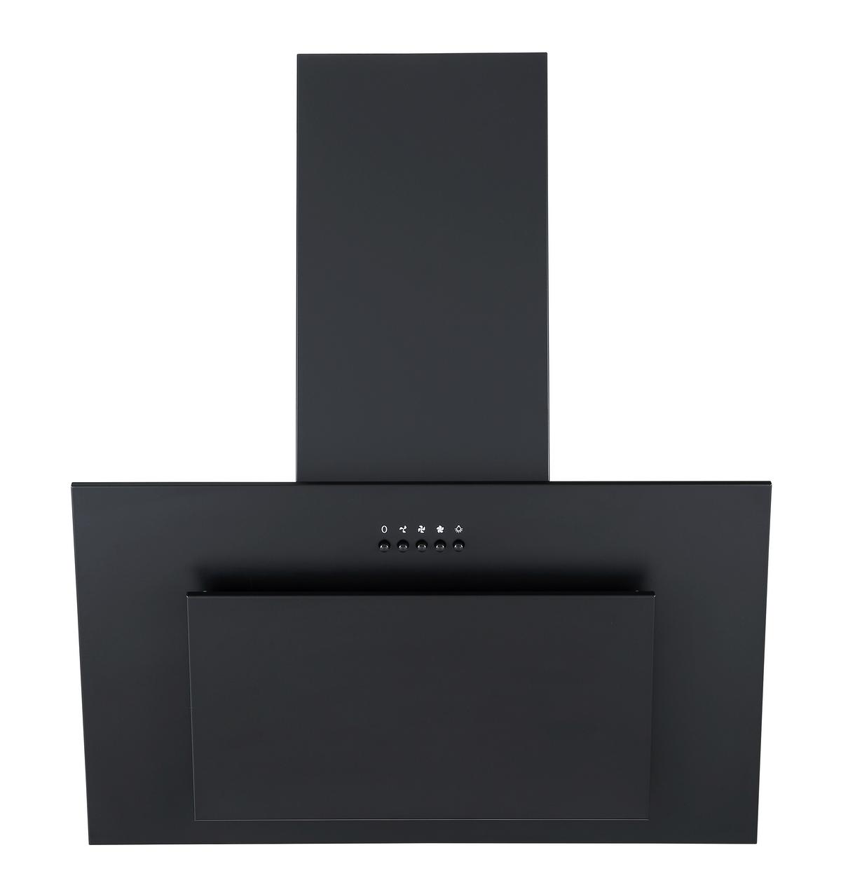 Dunstabzugshaube Schwarz B: 60 cm - Schwarz, Basics, Metall (60/108.5/23.1cm) - PKM