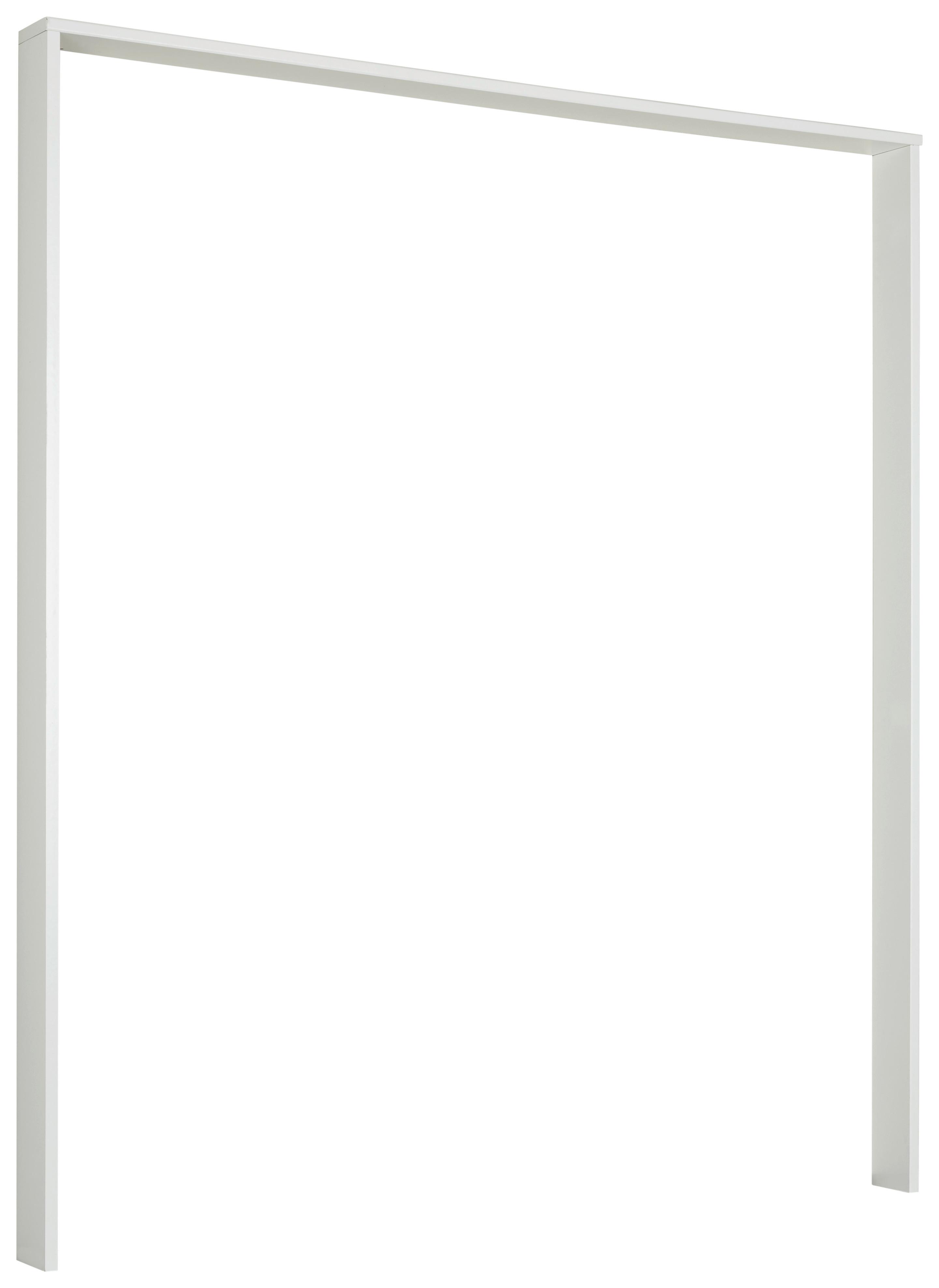 Passepartout-Rahmen Oldenburg Weiß für B: 180 cm - Weiß, KONVENTIONELL, Holzwerkstoff (183/204/12cm)