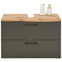 Skříňka pod umyvadlo Timber TIMBER -EXKLUSIV- - Moderní, kov/kompozitní dřevo (90/61/45cm) - Premium Living