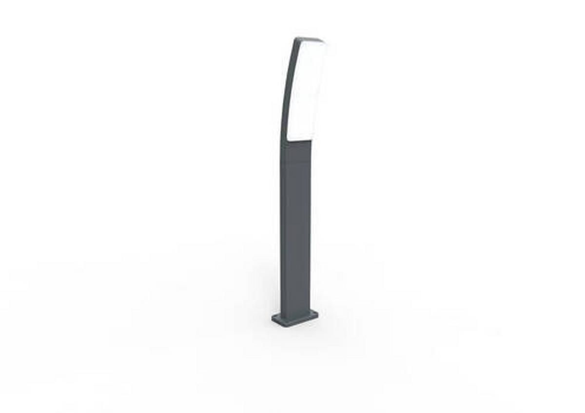Wegeleuchte Kira 16w Kunststoff Metall - Anthrazit/Weiß, Basics, Kunststoff/Metall (74/12/11,4cm)