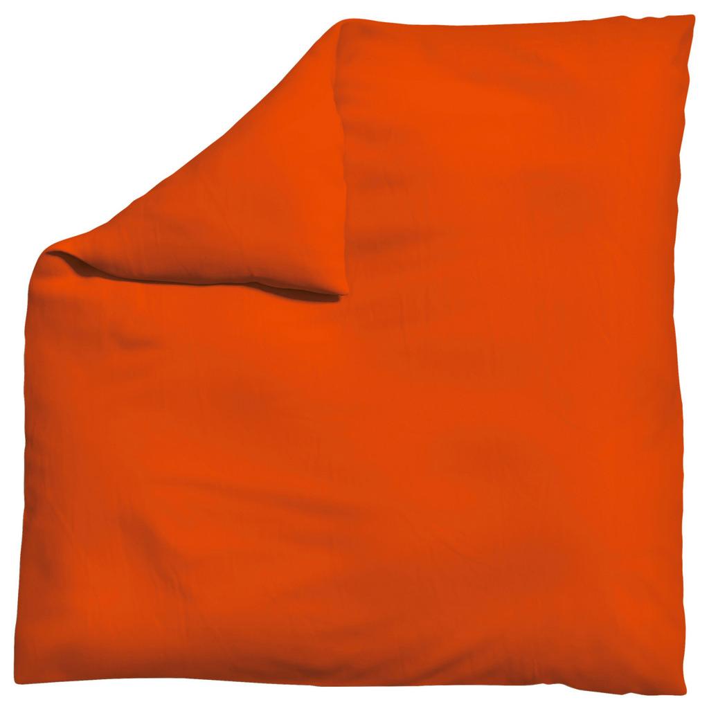 Bettdeckenbezug Knitted Jersey 200x200cm Dunkelorange