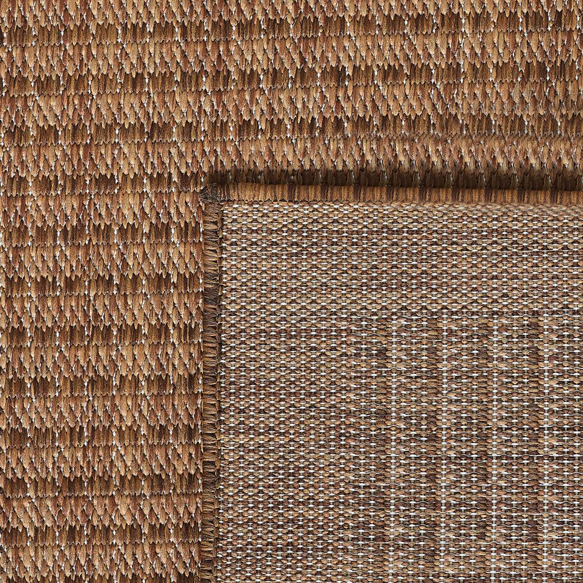 Outdoor-Teppich Giza Braun 120x170 cm, In- & Outdoor - Braun, Basics, Textil (120/170cm) - Novel