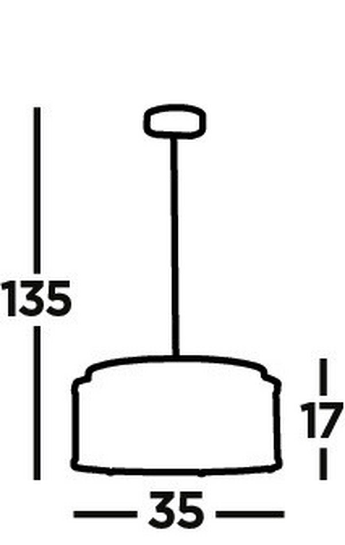 Hängeleuchte Elise H: 135 cm 4-Flammig, höhenverstellbar - Chromfarben, KONVENTIONELL, Glas/Metall (35/135cm)