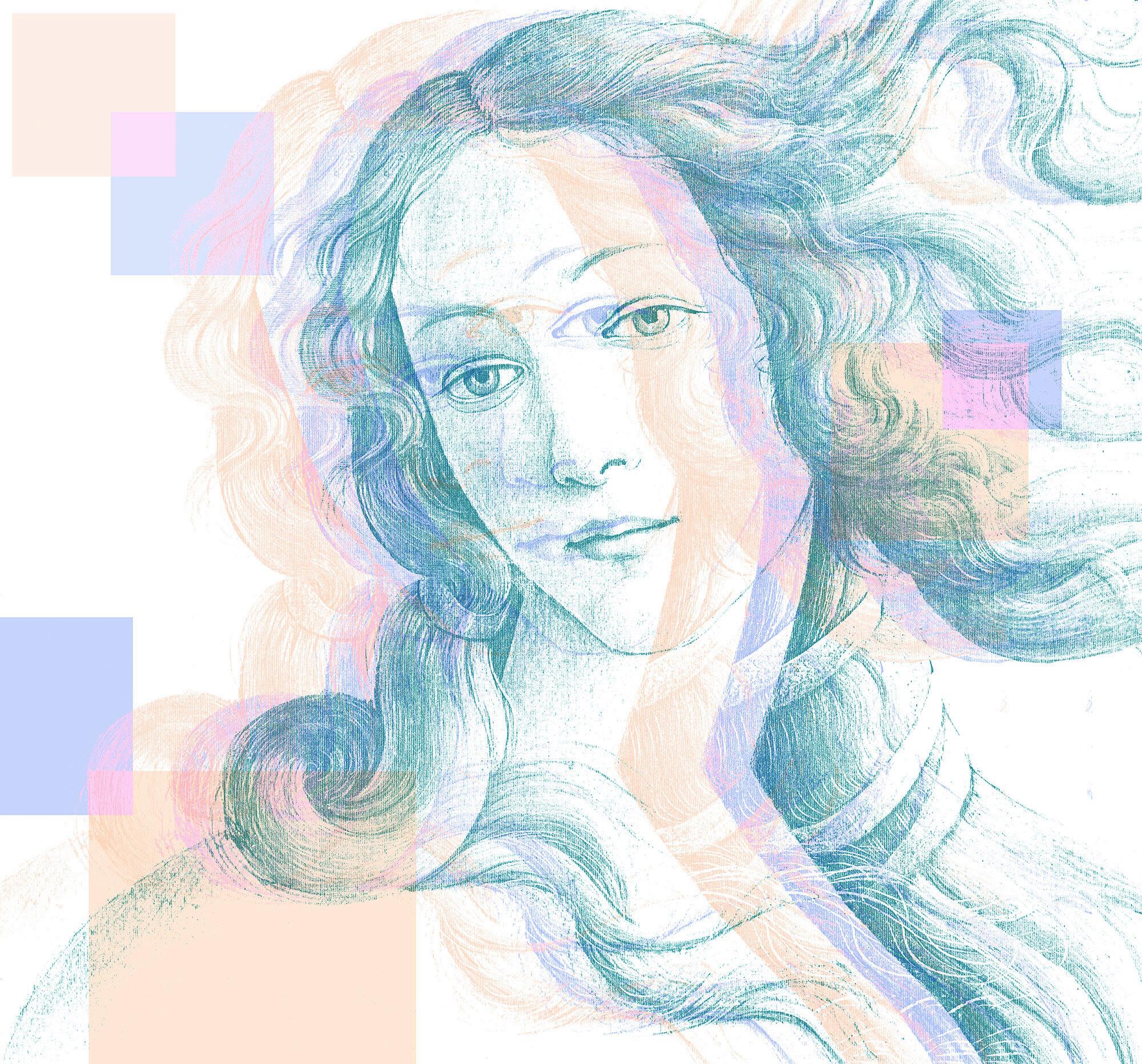 Fototapete Venus - Multicolor, Trend, Papier (300/280cm)