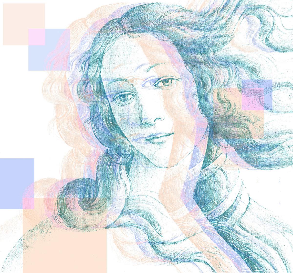 Fototapete Venus - Multicolor, Trend, Papier (300/280cm)