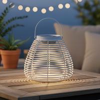 VONKAJŠIE SVIETIDLO ANINA - biela, Modern, kov/plast (36/35/36cm) - Bessagi Garden