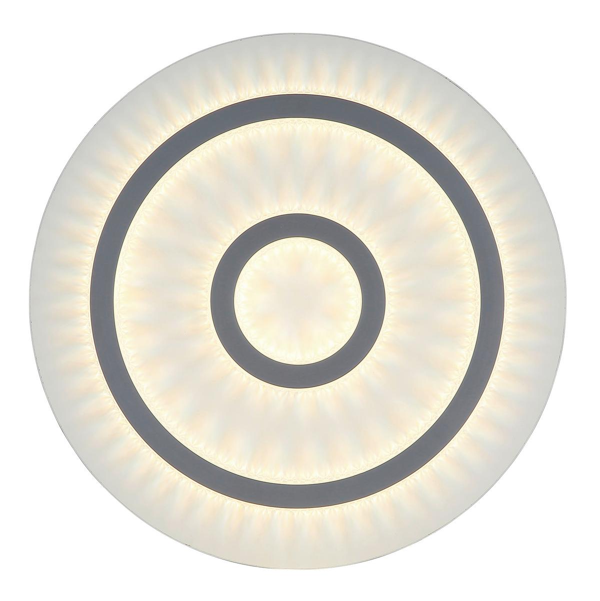 Led Mennyezeti Lámpa 48042-40w  Jayden - világosszürke/fehér, Design, műanyag/fém (45/5,5cm) - Globo