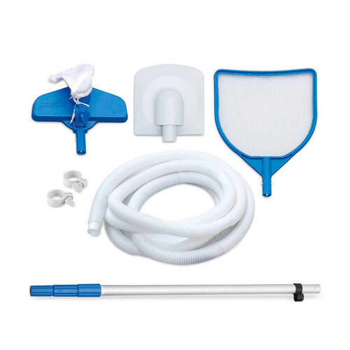 Aufstellpool Rund mit Leiter D: 549 cm - Grau, KONVENTIONELL, Kunststoff (549/132cm)