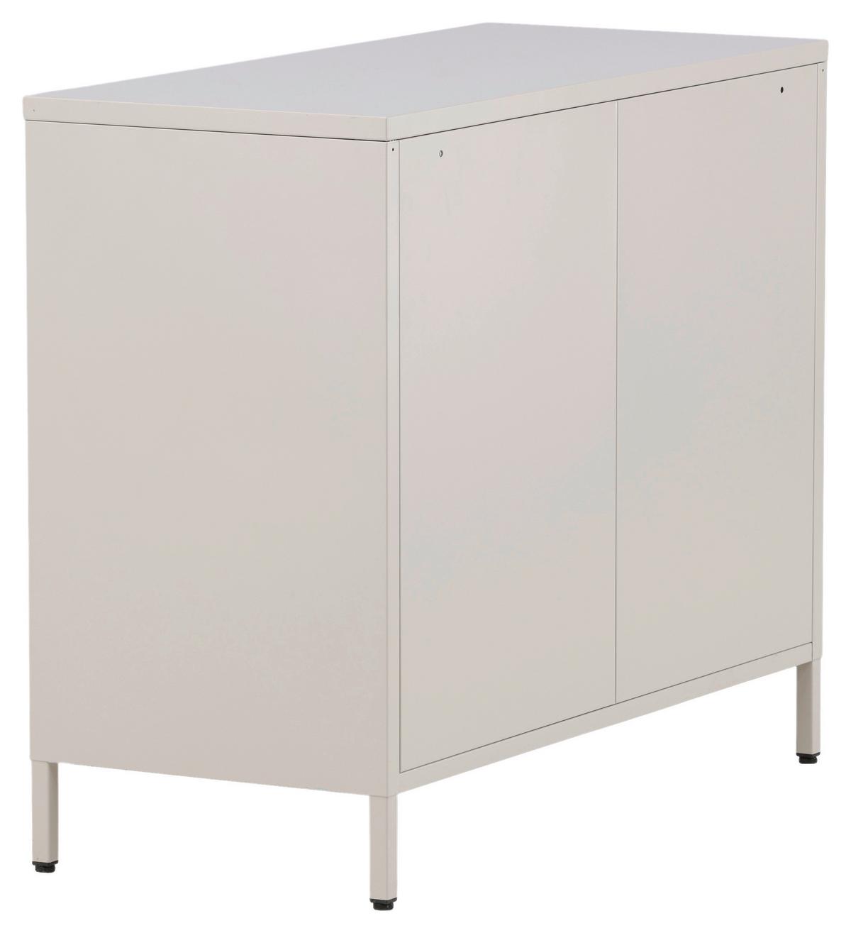 Sideboard Nett - Beige, Design, Metall (90/75/40cm) - Livetastic
