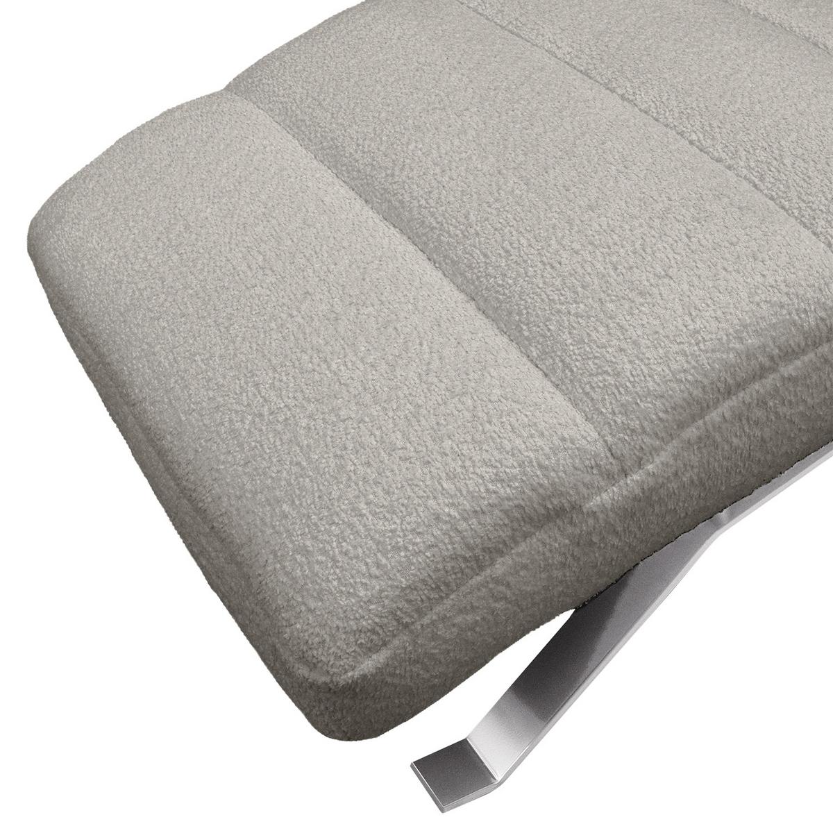 Relaxliege Swing Silver Dunkelgrau B: 65 Cm - Dunkelgrau/Silberfarben, Design, Textil (65/65-95/171cm) - Livetastic