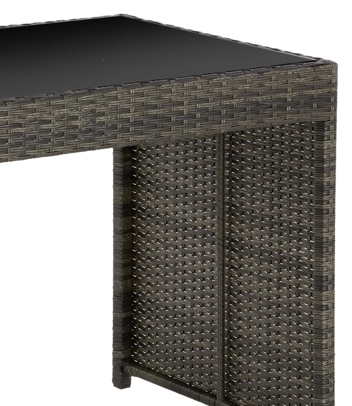 Kerti Szett Emma - barna/fekete, Modern, műanyag/textil - Luca Bessoni