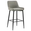 Barhocker-set Plaza Schwarz/beige B: 48 Cm - Beige/Schwarz, Design, Textil/Metall (48/105/57cm) - Livetastic