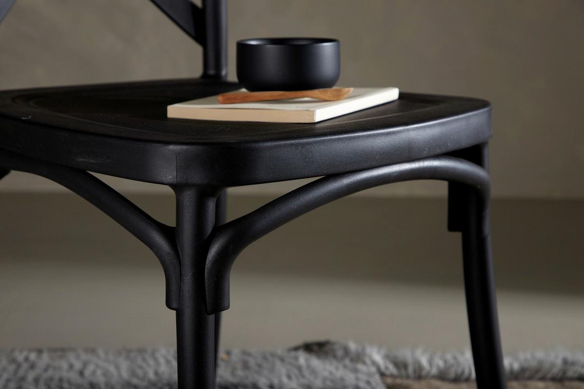 Stuhl-set Crosett - Schwarz, Design, Kunststoff (52/90/55cm) - Livetastic