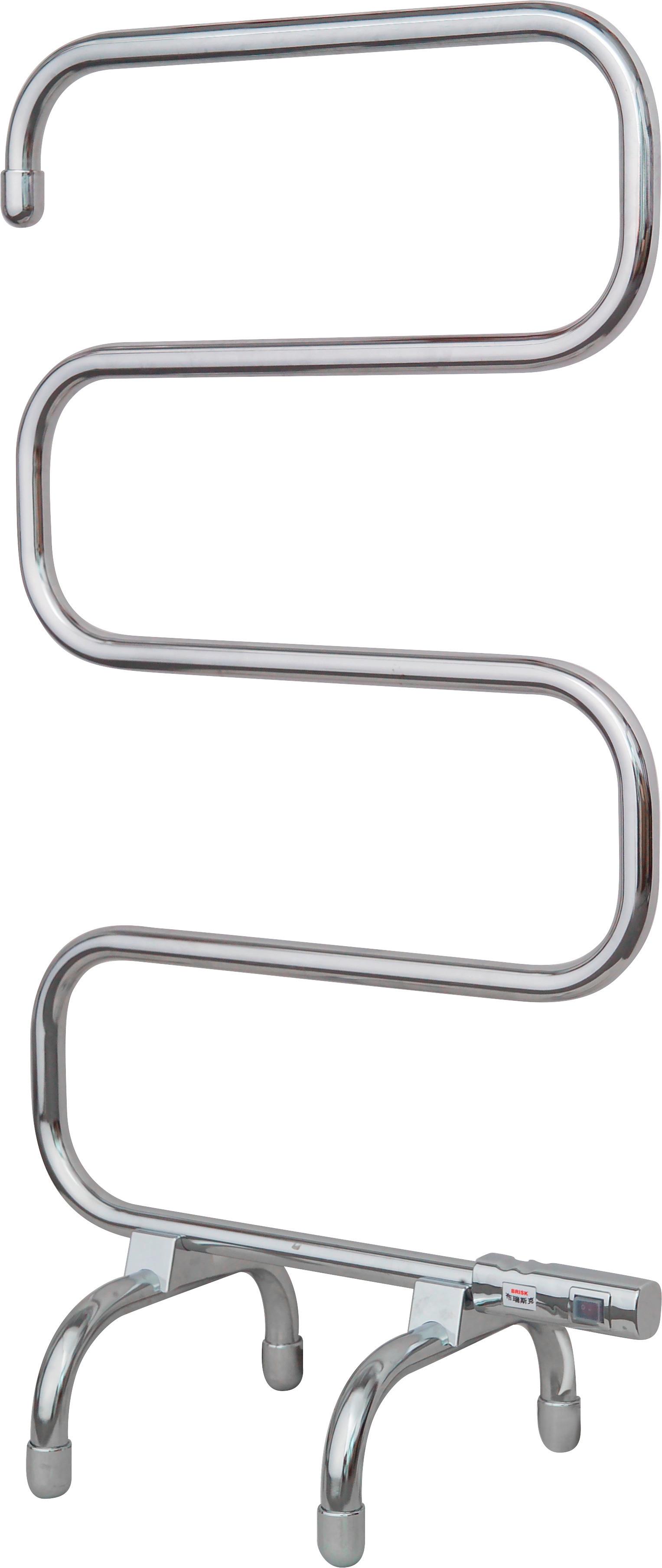 Handtuchheizkörper ELEKTRO B200 50x95 cm Gebogen 70 W - Chromfarben, MODERN, Metall (50/95/31cm)