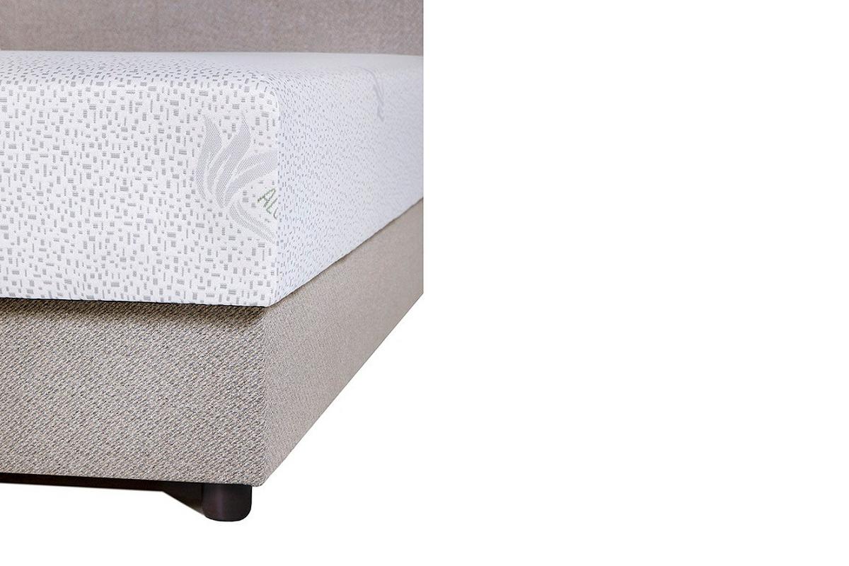Kárpitozott Ágy Spina 140/200cm - szürkésbézs, Konventionell, faalapú anyag/textil (140/200cm)