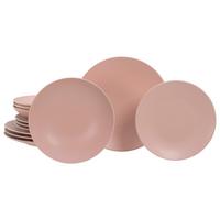 Tafelservice Soft Touch Peach Rosa 12--teilig - Rosa, Basics, Keramik - Creatable