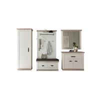 Garderobe Florenz Pinienfarb./Hellbraun B: 307cm - Hellbraun/Pinienfarben, Design, Holzwerkstoff (307/201/45cm) - MID.YOU