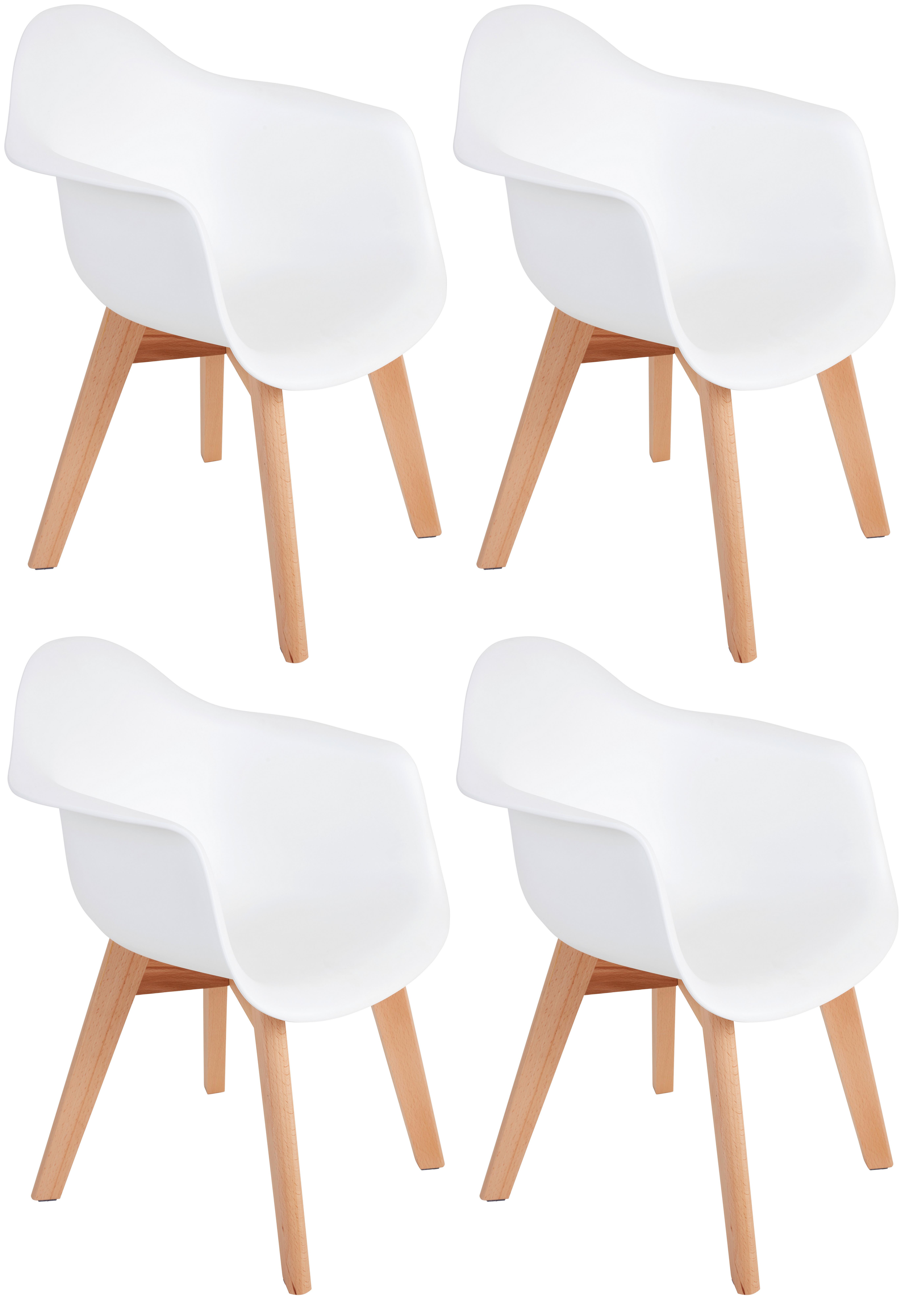Kinderstuhl Bambino Echtholz Buchef./Weiß Sitzhöhe 32,5 cm