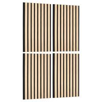 Akustický panel, dub bianco, 4 ks/sada - dub bianco, Modern, drevo/kompozitné drevo (28/60/1,2cm) - Mömax