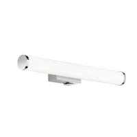 Led Bad-wandleuchte Mattimo Ip44 Mit Schalter, 1-Flammig - Chromfarben/Weiß, Basics, Kunststoff/Metall (40/5,5cm) - Trio Leuchten