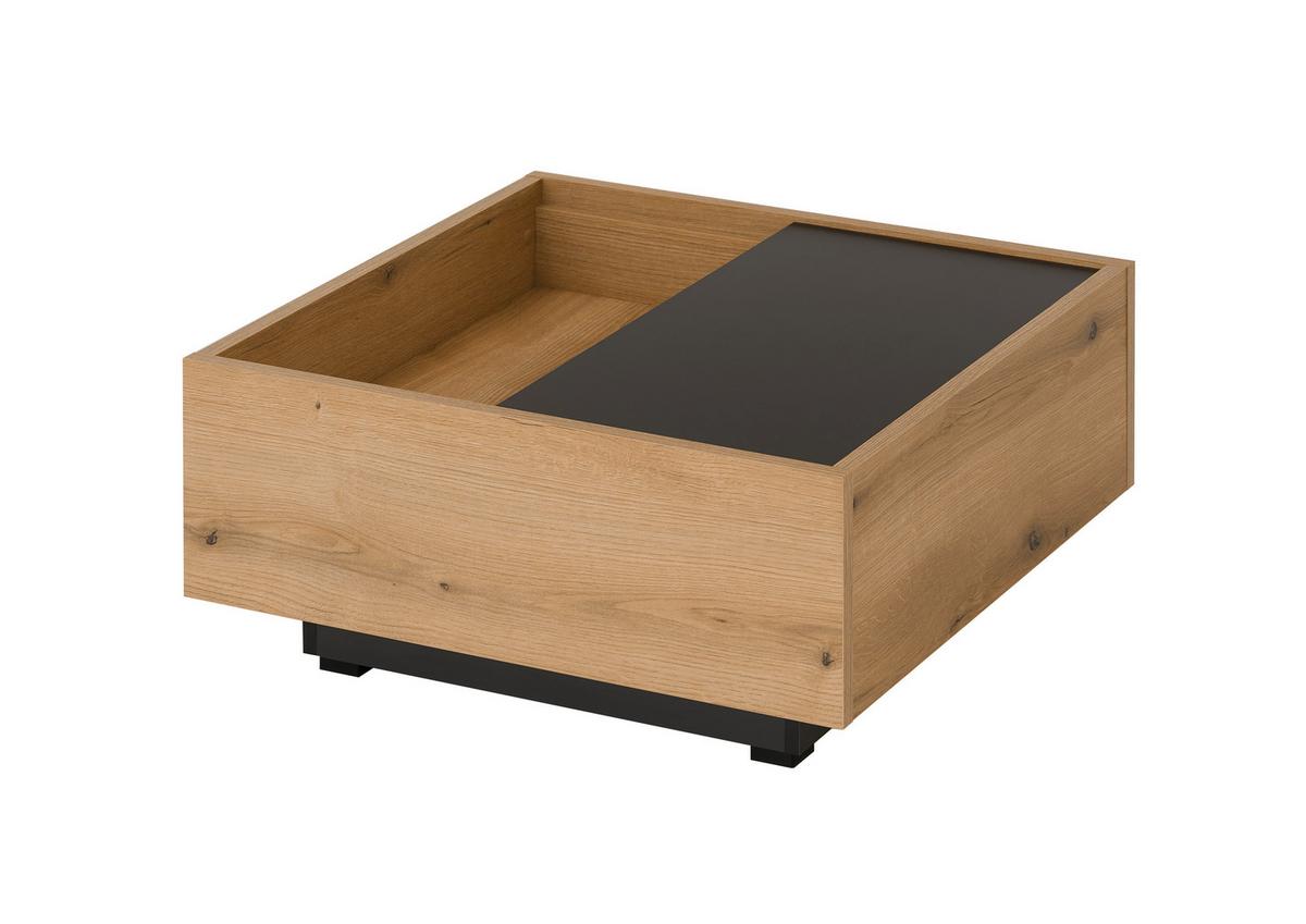 Couchtisch Soleto Graphit-/Eichefarben B: 76cm - Eichefarben/Graphitfarben, Design, Holzwerkstoff (76/35/75cm) - MID.YOU