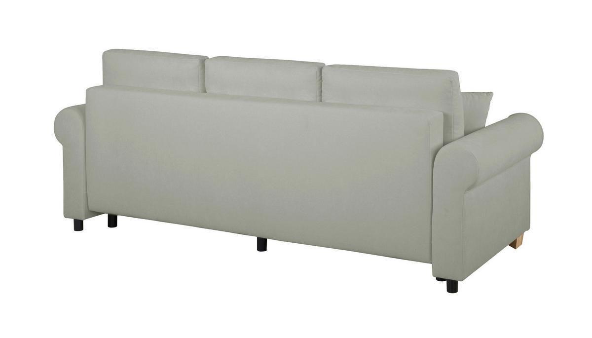 Schlafsofa Arles, Grau 90 B: 240 Cm - Buchefarben/Grau, Design, Textil (240/94/98cm) - MID.YOU