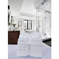 Frottierset 8-Teilig, 100% Baumwolle Weiss - Weiß, Basics, Textil