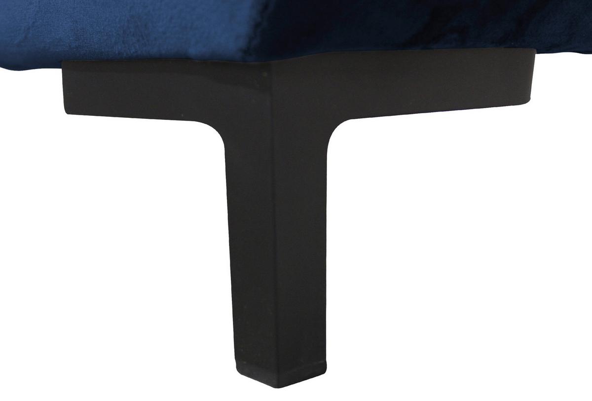 Eckschlafsofa Bello Royalblau Schlaffunktion Ottomane Rechts - Blau/Royalblau, Design, Textil (277/187cm) - Livetastic