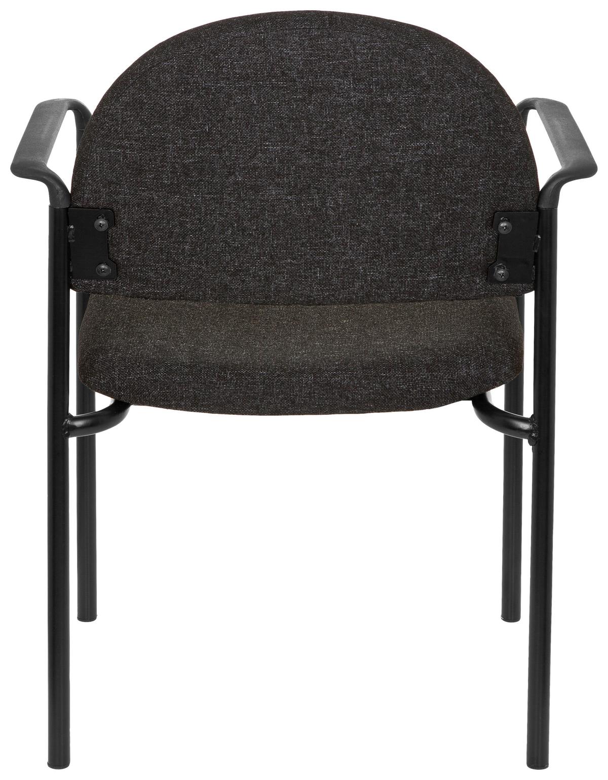 Besucherstuhl Xt 700 Schwarz/dunkelgrau Bis 120 Kg - Dunkelgrau/Schwarz, Basics, Kunststoff/Textil (55/84/42cm) - MID.YOU