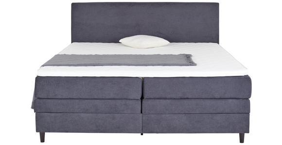 Boxspringbett Kleopatra - Anthrazit, KONVENTIONELL, Holz/Holzwerkstoff (160/200cm) - Ondega