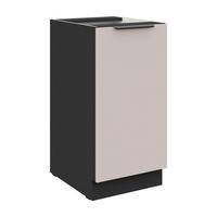 Konyhai Alsószekrény Arona 40/82cm - bézs/fekete, Modern, faalapú anyag (40/82/52cm)