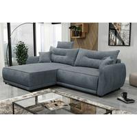 Ecksofa Fresh Blau 195x264 cm - Blau/Beige, Design, Textil (195/264cm) - MID.YOU