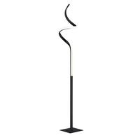 Led-stehlampe Course Dimmbar Schwarz/weiß, Memory-Funktion - Schwarz/Weiß, Design, Kunststoff/Metall (20,5/145cm)