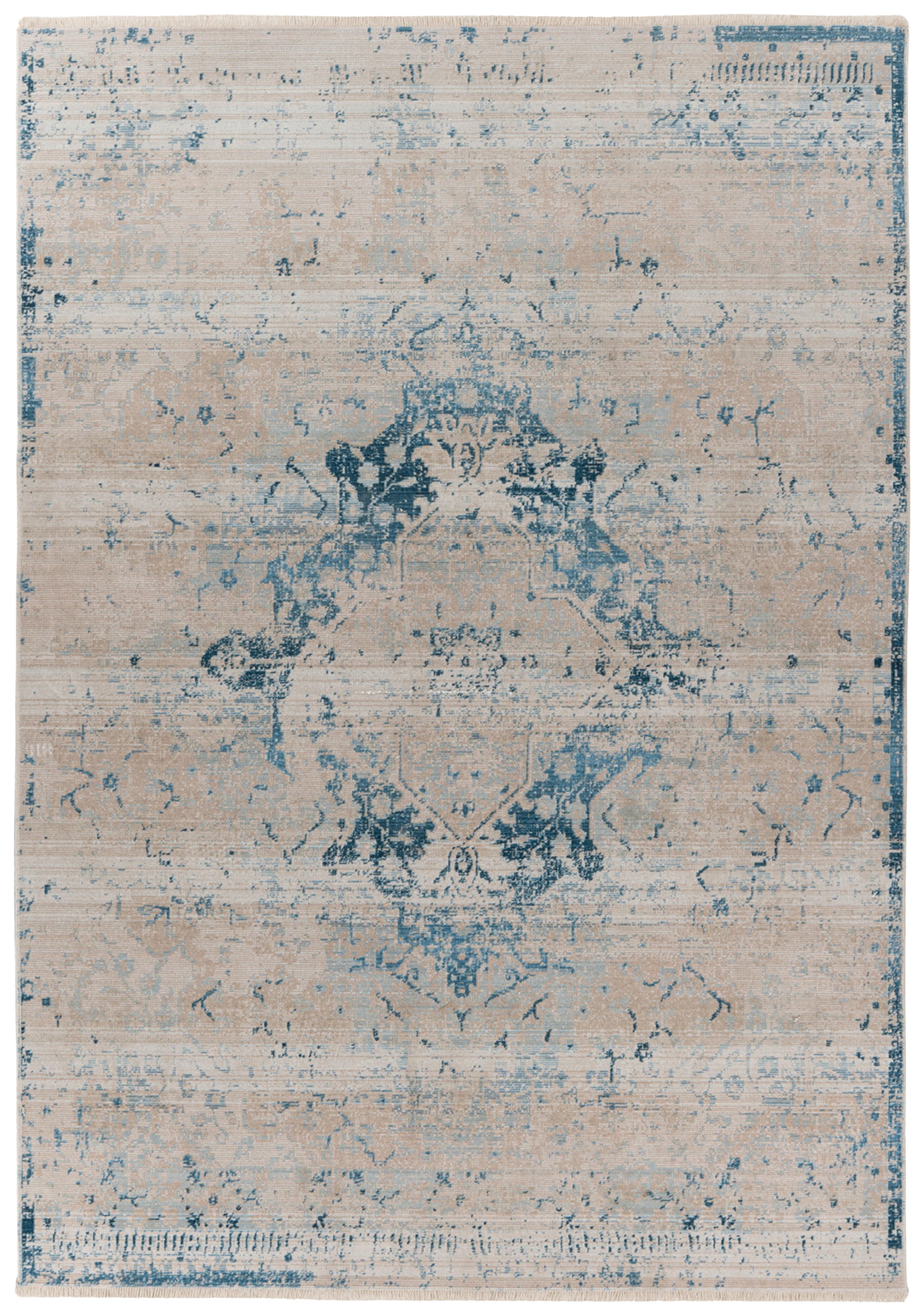 Vintage-Teppich Dilan 200 - Blau, KONVENTIONELL, Textil (80/150cm)
