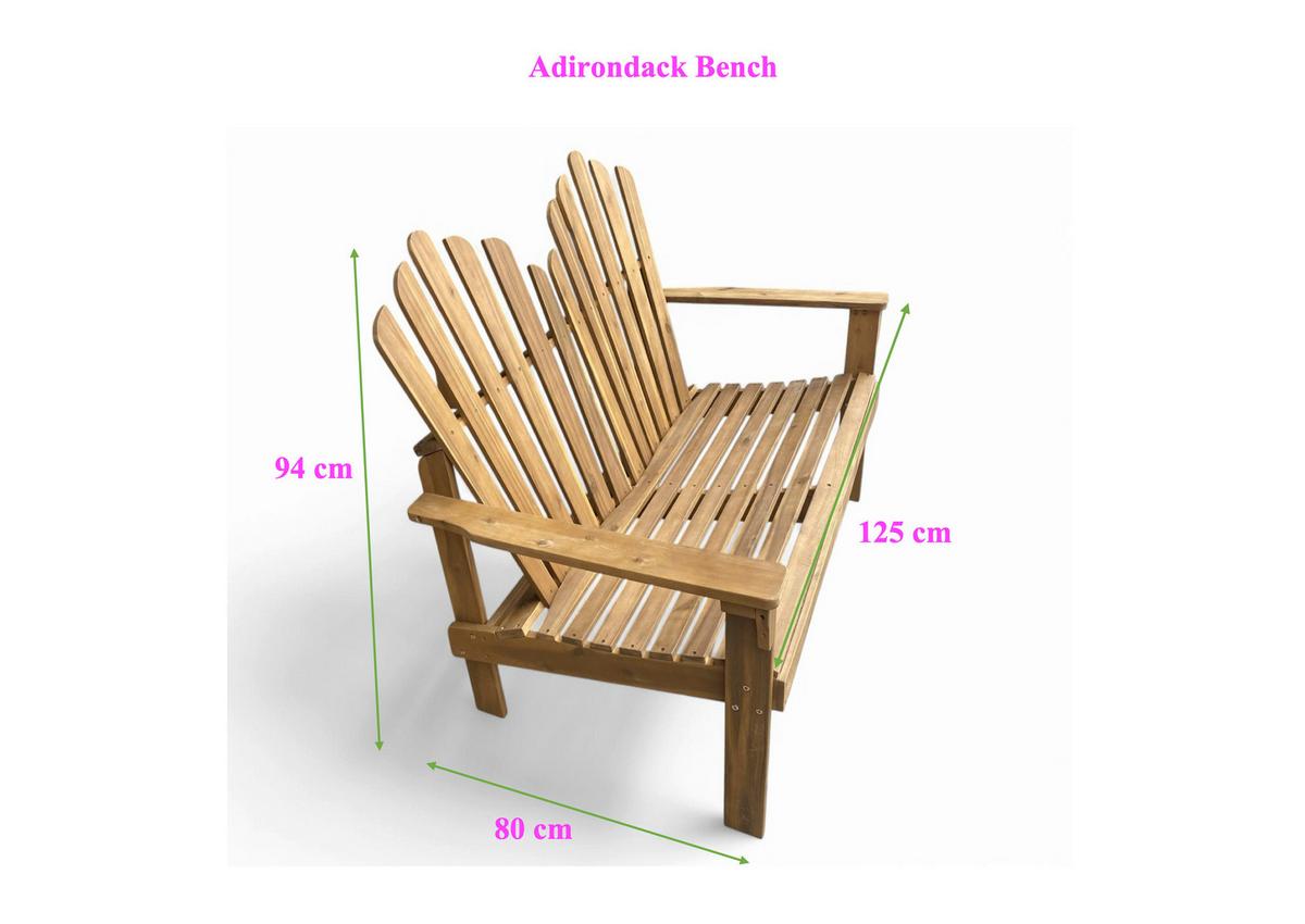 Gartenbank Ph-Aca-Dc-2gb-Adi - Akaziefarben, Basics, Holz (125/80/94cm)