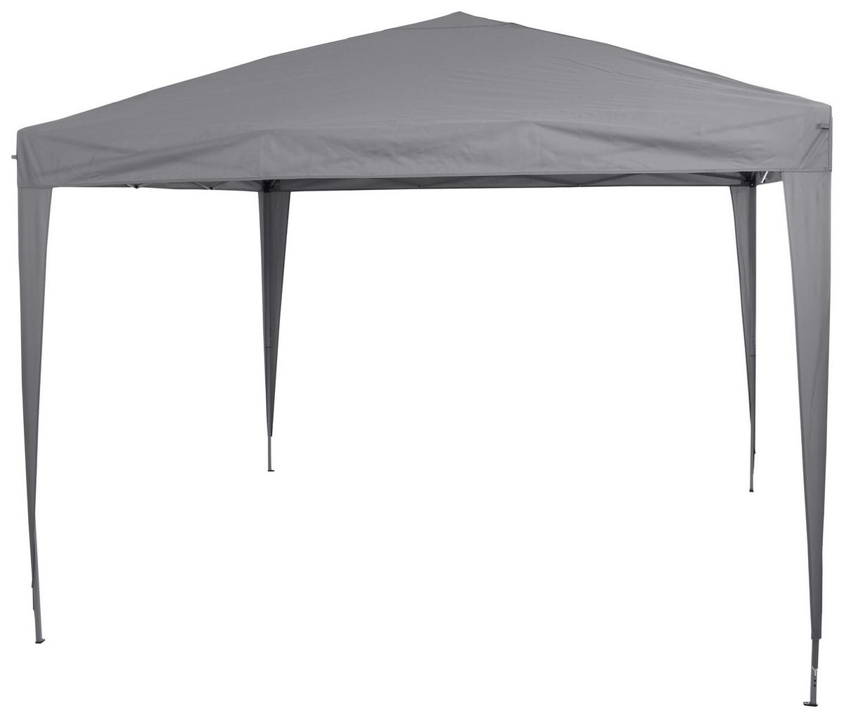 Pavillon Starter Bxhxt 3x2,6x3 M Mit Tragetasche - Grau, KONVENTIONELL, Textil/Metall (300/260/300cm) - Siena Garden
