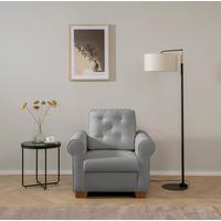 Sessel Arles, Grau 70 B: 93 Cm - Buchefarben/Grau, Design, Textil (93/89/82cm) - MID.YOU