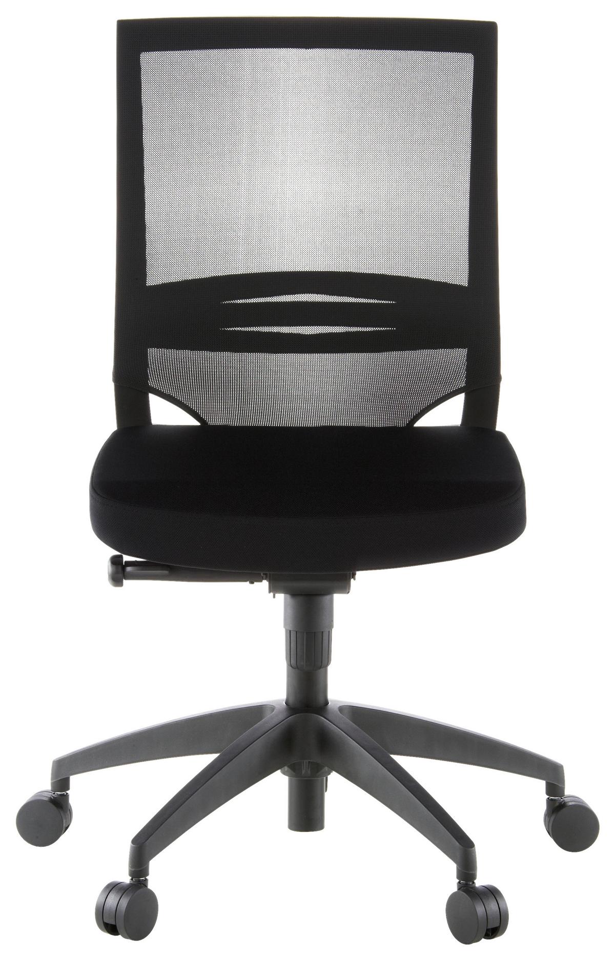 Drehstuhl Porto Eco Schwarz - Schwarz, MODERN, Kunststoff/Textil (49/108/44cm) - MID.YOU