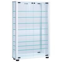 Vitrine Lumo Weiß B: 59 Cm - Schwarz/Weiß, MODERN, Glas/Holzwerkstoff (59/91,3/18cm) - MID.YOU