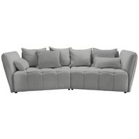 Boxspringová pohovka SOFI, světle šedá - černá/světle šedá, Moderní, textil (294/93/152cm) - Premium Living