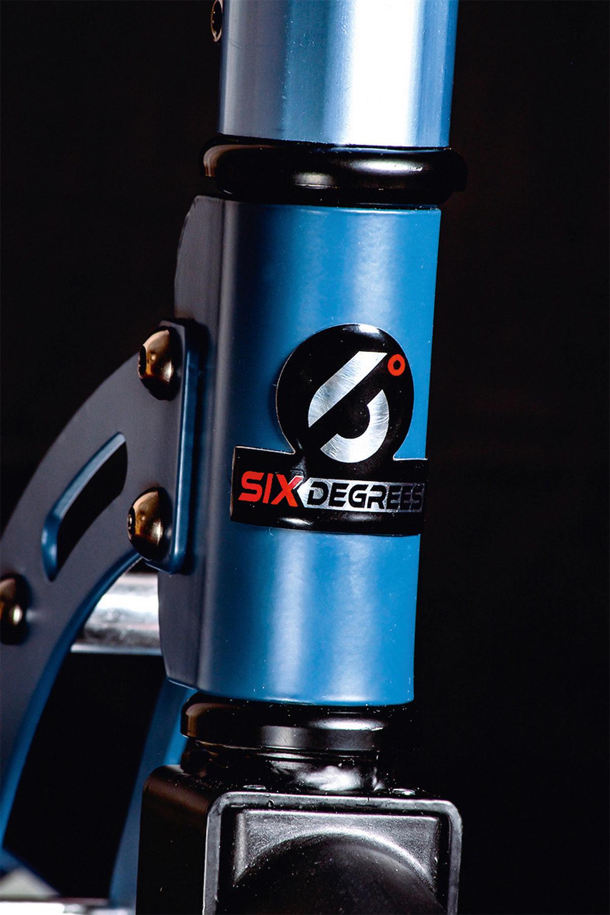 Kinder-scooter Six Degrees, Blau, Ø 205 Mm, Klappbar - Blau, Basics, Metall (93,5/34,5/102cm)