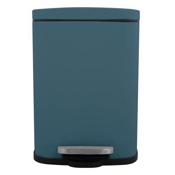 Kosmetikeimer Akira 5L Petrol Metall LBH: 21,4x17,6x30 - Petrol/Schwarz, Basics, Kunststoff/Metall (21,4/17,6/30cm) - Spirella