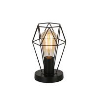 Tischlampe Kasia Schwarz mit Schnurschalter - Schwarz, ROMANTIK / LANDHAUS, Metall (14/22cm) - James Wood