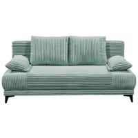 Schlafsofa Sally Pastellgrün B: 211 Cm - Pastellgrün/Schwarz, KONVENTIONELL, Textil (211/96/105cm) - MID.YOU