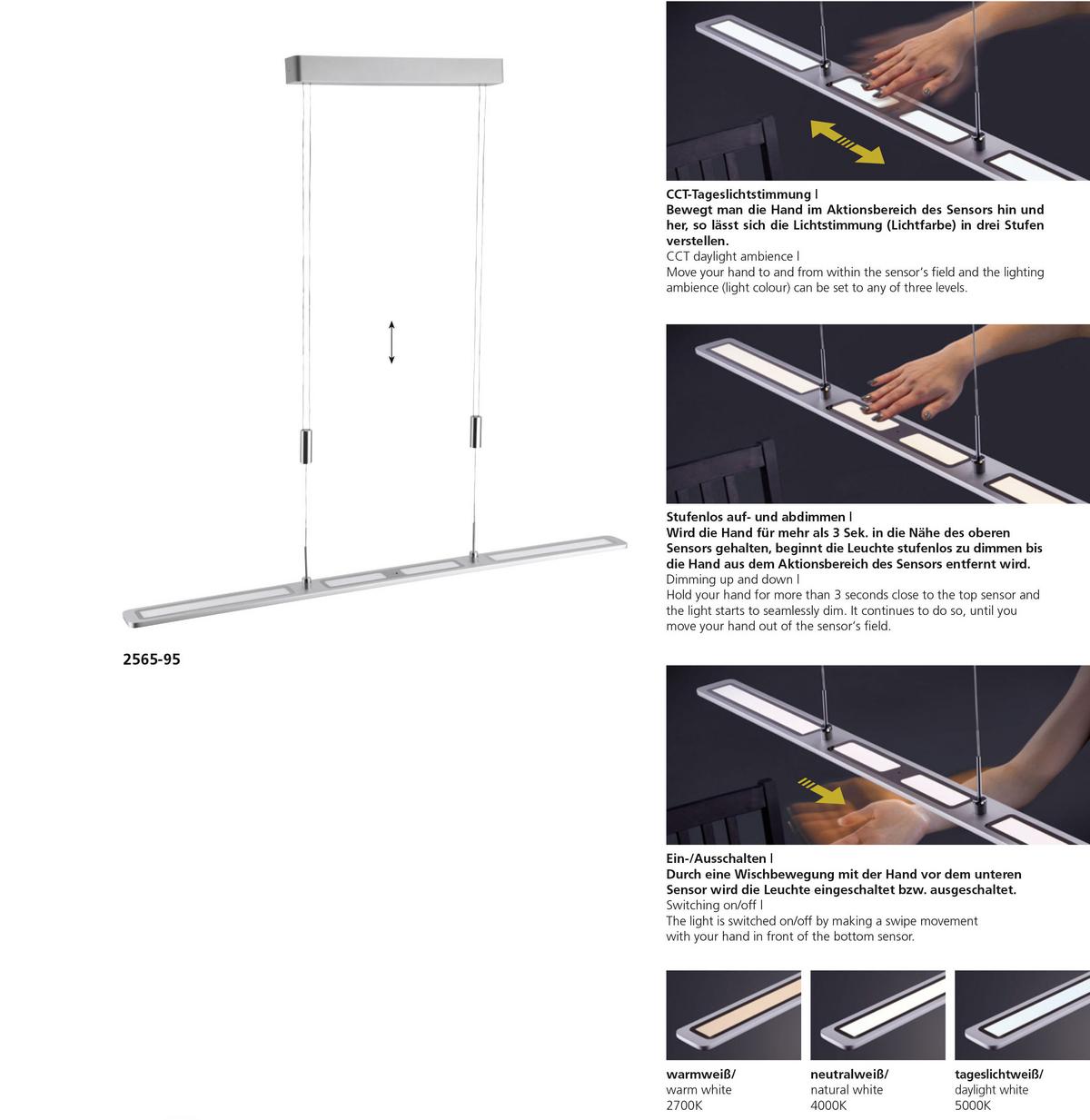 LED-Hängeleuchte Nika Alufarben B: 7 cm - Alufarben, Trend, Metall (100/7/160cm) - Paul Neuhaus