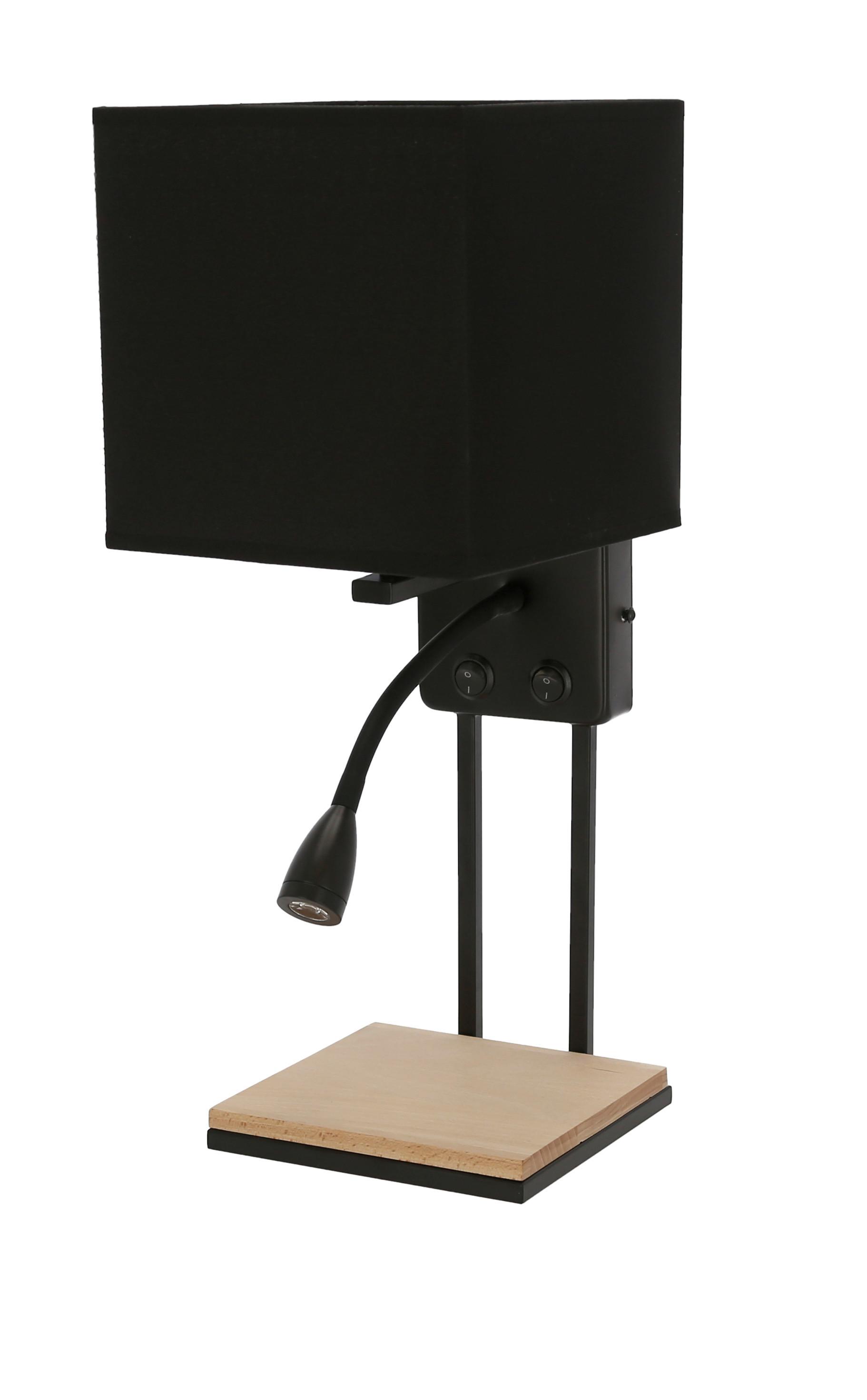 Wandleuchte 21-76885 - Schwarz, KONVENTIONELL, Metall (45/24/18,5cm)