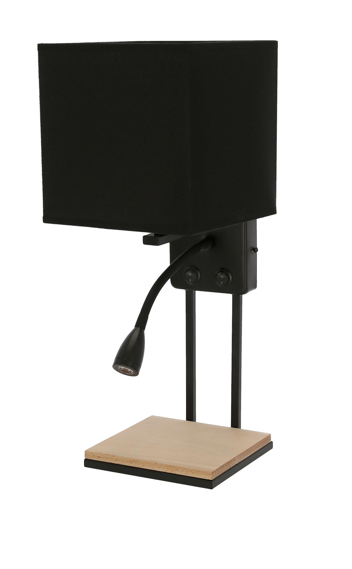 Wandleuchte 21-76885 - Schwarz, KONVENTIONELL, Metall (45/24/18,5cm)