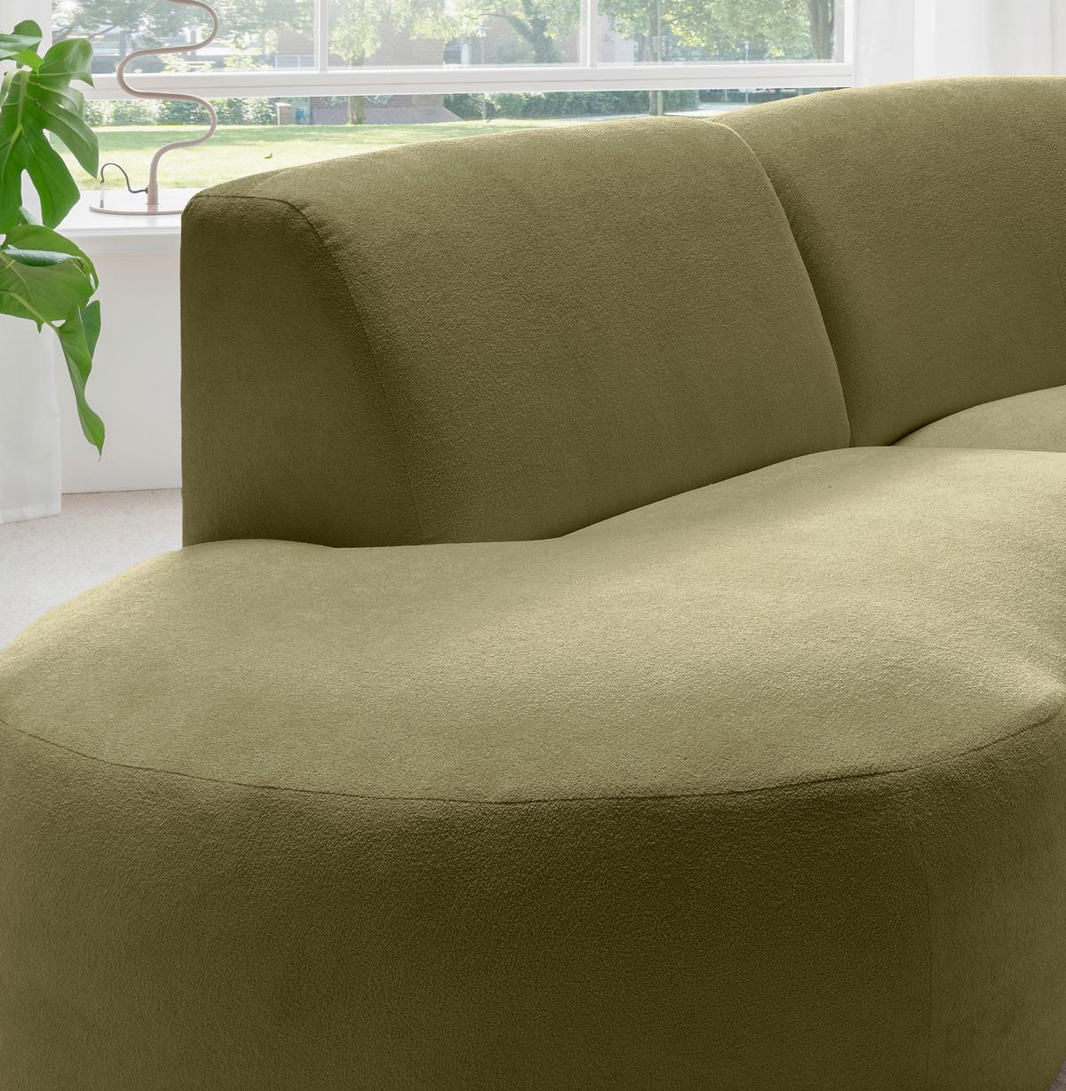 Ecksofa Jesi, Grün S: 182x276 Cm - Schwarz/Grün, MODERN, Textil (182/276cm) - Livetastic