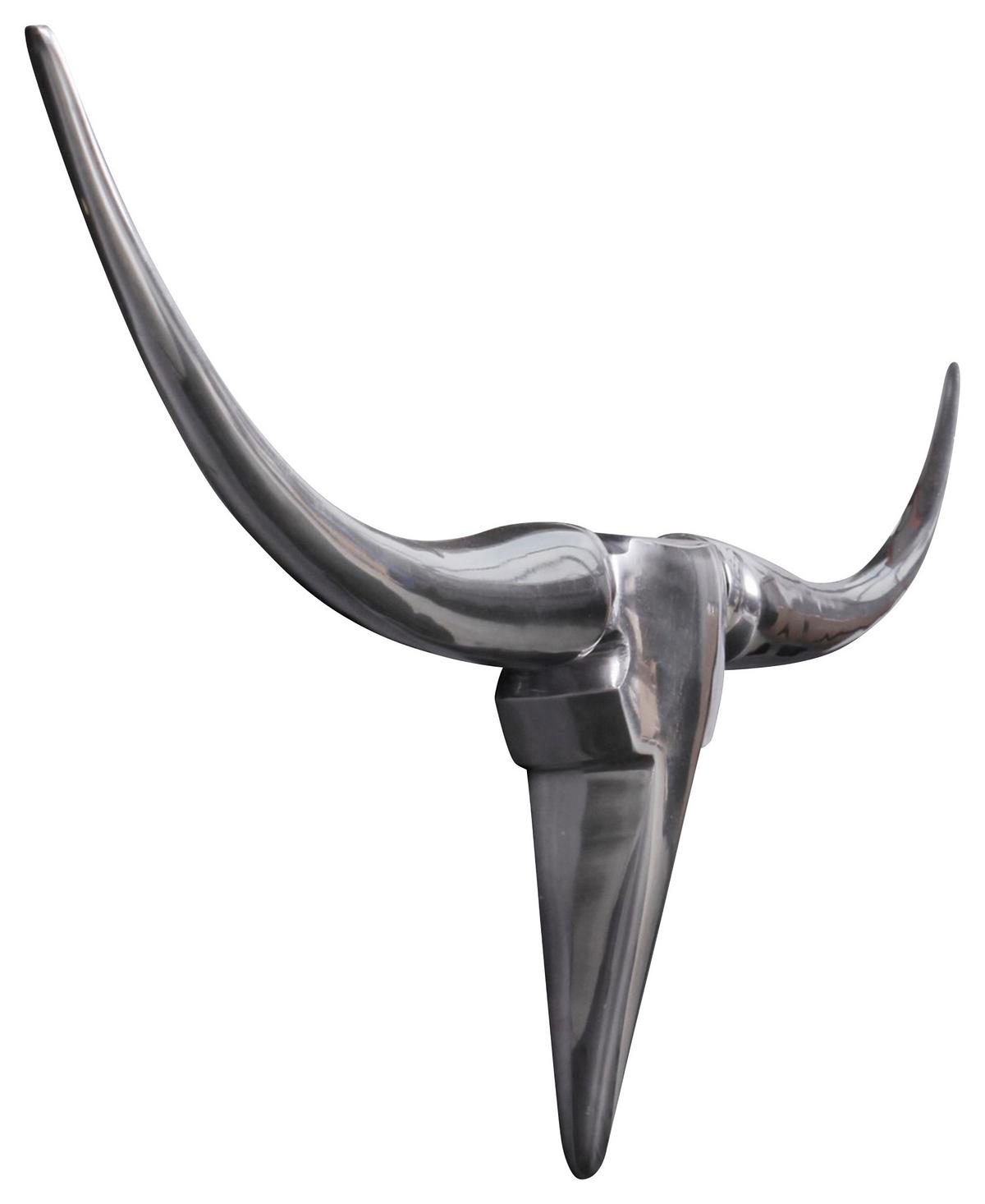 Wanddeko Wohnling Silberfarben B: 74 cm - Silberfarben, MODERN, Metall (74/35/5cm) - MID.YOU