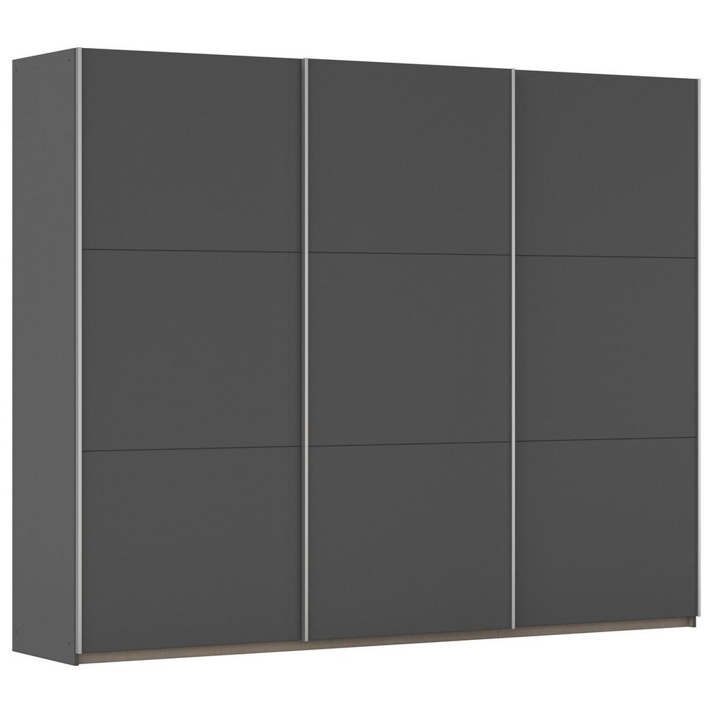 SCHWEBETÜRENSCHRANK Berny, Grau B: 261 cm